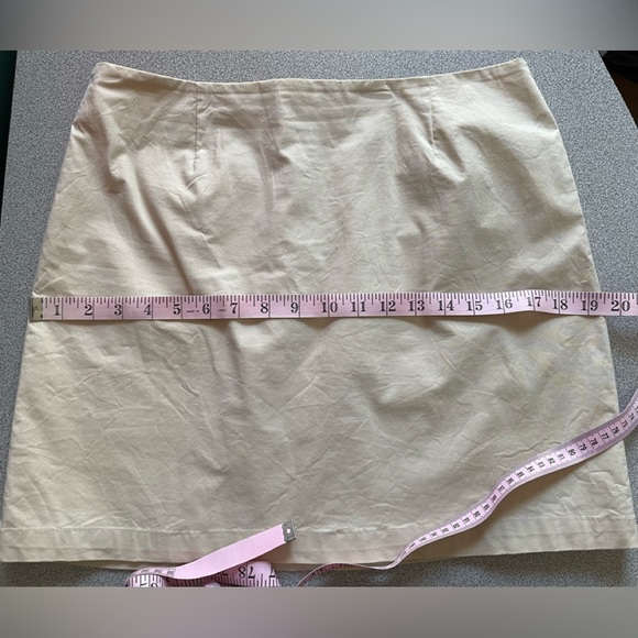 Vintage Y2K Gap Stretch Beige Skirt Size 10 - Picture 8 of 10